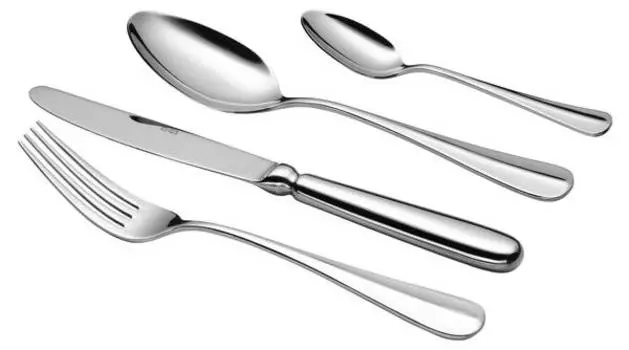 Набор столовых приборов багет (24 шт.) Mser, серебряный