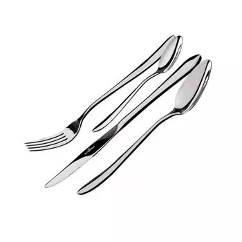 Набор столовых приборов Berlinger Haus, 4 шт. Черный Серебристый 48109 BerlingerHaus, серебро