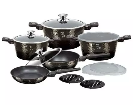 Набор столовых приборов BERLINGERHAUS с титановым покрытием, 13 предметов Primal Gloss Collection BH-7144