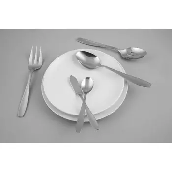 Набор столовых приборов Cambridge Silversmiths Tyrus Satin Mirror 89 предметов, серебряный