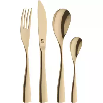 Набор столовых приборов Carl Schmidt Sohn «Bocholt», (набор, 24 предмета), высококачественное PVD-покрытие, цвет goldfarben