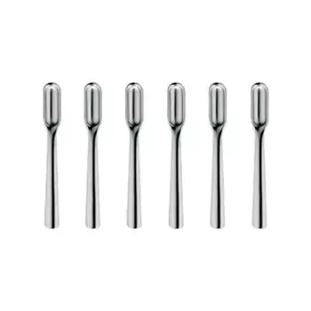 Набор столовых приборов для кофейных ложек, 6 предметов, на 6 человек, столовые приборы из нержавеющей стали, столовые приборы GIANNINI