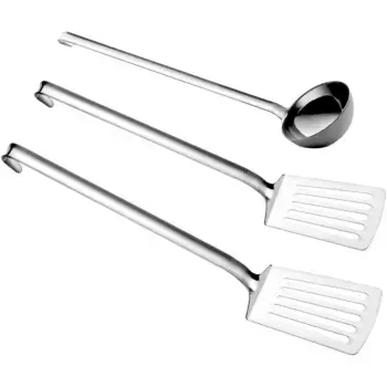 Набор столовых приборов для приготовления пищи PINTINOX «Профессионал» (набор, 3 шт.), столовые приборы для гриля/варки (половник, 2 лопатки), цвет edelstahlfarben
