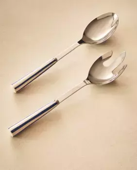 Набор столовых приборов для салата с керамической ручкой (набор из 2 шт.) Zara Home, синий