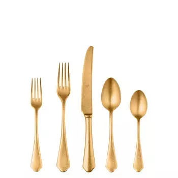 Набор столовых приборов Dolce Vita Pewter Gold Mepra, золотой