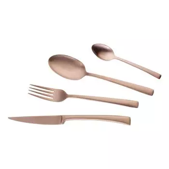 Набор столовых приборов Echtwerk Avelino 16 предметов, нержавеющая сталь - матовая бронза