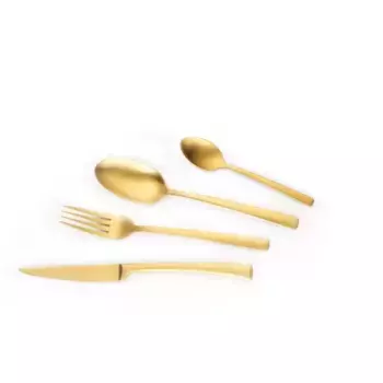 Набор столовых приборов ECHTWERK «Avelino», (набор, 16 предметов), настольные столовые приборы, нержавеющие, стабильные по размерам, прочные, цвет goldfarben