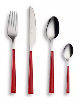 Набор столовых приборов Echtwerk, красный/серебристый