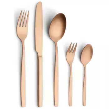 Набор столовых приборов ECHTWERK «Positano», (набор, 30 предметов), столовые приборы, цвет бронзы, в подарочной упаковке, цвет bronzefarben