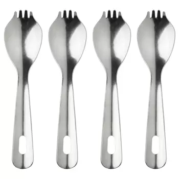 Набор столовых приборов Ikea Nabbfisk Spoon-Fork, 17 см х 4 шт, нержавеющая сталь