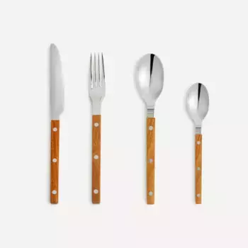 Набор столовых приборов Irati Room из 24 предметов из нержавеющей стали - El Corte Ingls, светло-коричневый