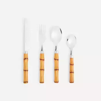 Набор столовых приборов из бамбука, 24 предмета El Corte Ingls, естественный