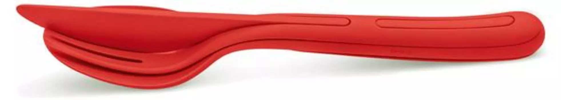 Набор столовых приборов klikk red (3 шт.) Koziol, красный