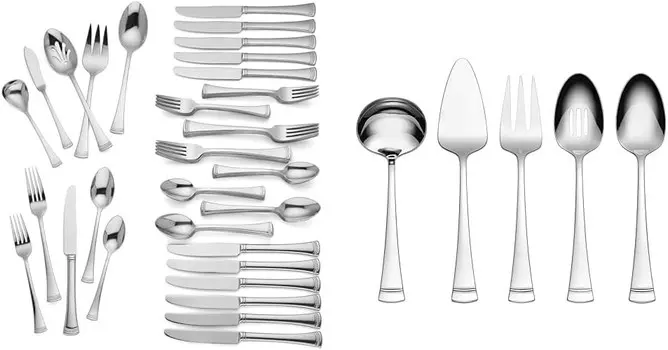 Набор столовых приборов Lenox Portola из 65 предметов и набор для хозяйки из 5 предметов