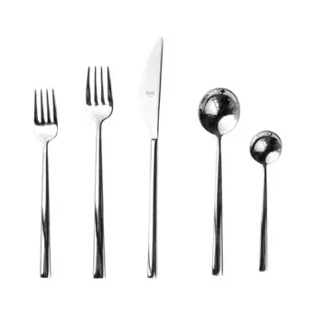 Набор столовых приборов Movida 5 шт, серебряный