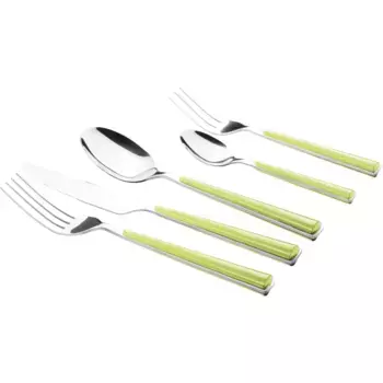 Набор столовых приборов MSER «Блестящие» (набор, 24 предмета), можно мыть в посудомоечной машине, цвет blau/silberfarben