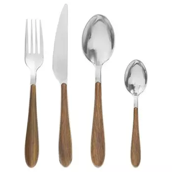 Набор столовых приборов на 6 человек MARC, имитация дерева Secret de gourmet