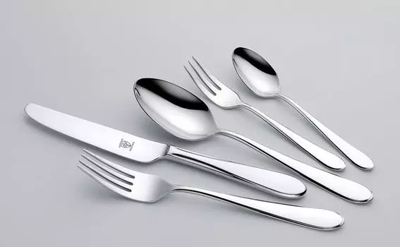 Набор столовых приборов - нержавеющая сталь 18/10 - на 12 персон Justus Brenger & Co, серебро