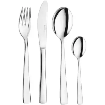 Набор столовых приборов PINTINOX «ГАММА» (набор из 24 предметов) в современном, вневременном дизайне, цвет edelstahlfarben
