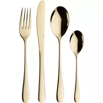 Набор столовых приборов PINTINOX «Принцесса», (набор, 24 предмета), PVD-покрытие, можно мыть в посудомоечной машине, цвет goldfarben