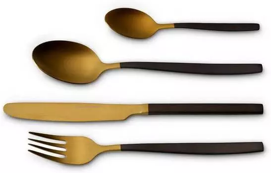 Набор столовых приборов positano due, 24 предмета. 123 Furniture, желтый