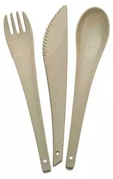 Набор столовых приборов rio desert sand (3 шт.) Koziol, желтый