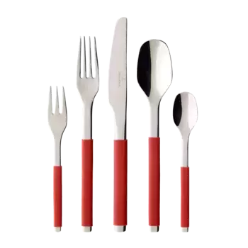 Набор столовых приборов S+ 30 шт Villeroy & Boch, красный