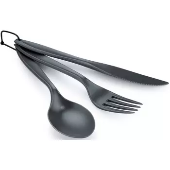 Набор столовых приборов с кольцами GSI, серый