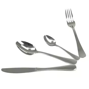 Набор столовых приборов Solex Julia 24 предмета на 6 персон, серебро