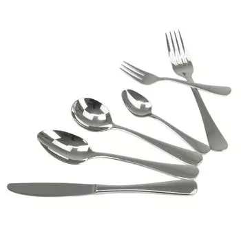 Набор столовых приборов Solex Julia, 72 предмета на 12 персон, включая суповые ложки, серебро