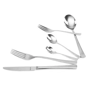 Набор столовых приборов Solex Karina, 36 предметов на 6 персон, включая ложку мокко, белый