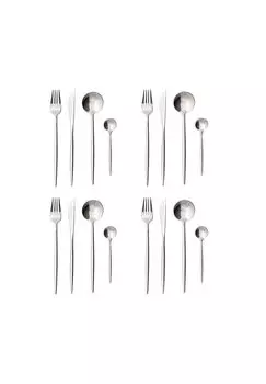 Набор столовых приборов STILETTO, 16 предметов. сверкающий Butlers, серебро