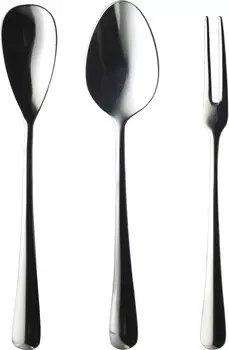 Набор столовых приборов TOWA Sweets, 3 предмета, нержавеющая сталь 18-8, деревянная коробка, производство Япония Nagao