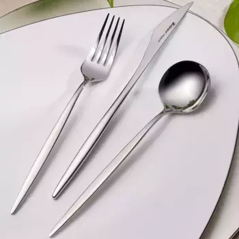 Набор столовых приборов zberk, серебряный