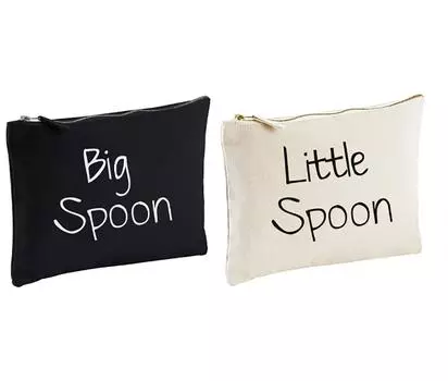 Набор сумок для мытья пар Большая ложка Маленькая ложка 60 SECOND MAKEOVER, черный