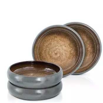 Набор суповых тарелок из массива керамогранита, 4 шт. Moritz & Moritz, бежевый