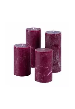 Набор свечей Берекуа 4 шт. фиолетовые Loberon, фиолетовый
