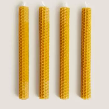 Набор свечей Zara Home Beeswax, 4 штуки