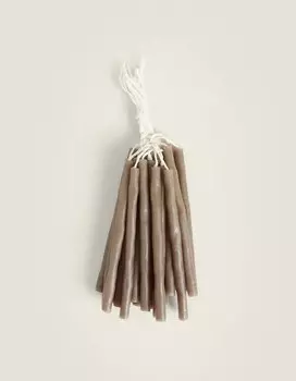 Набор свечей Zara Home Pack Of Mini Basilicum Scented Candles 20 Pack, бежевый