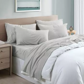 Набор сверхмягких простыней из микрофибры Modern Threads для стирки одежды из 6 предметов, цвет Silver