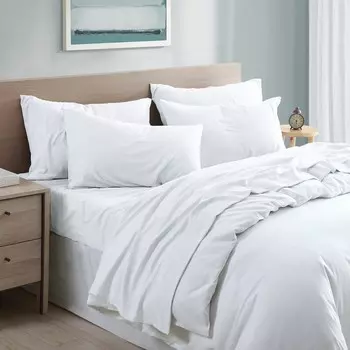 Набор сверхмягких простыней из микрофибры Modern Threads для стирки одежды из 6 предметов, цвет White