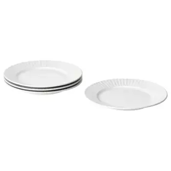 Набор тарелок, белые, 27 см, 4 шт. STRIMMIG IKEA
