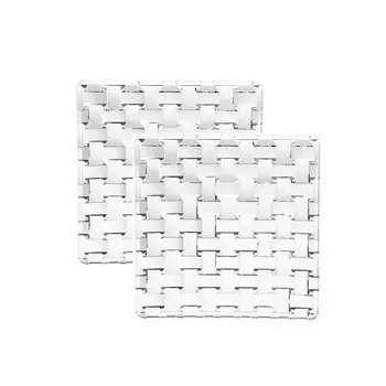 Набор тарелок Bossa Nova, квадратный стакан, 2 шт Nachtmann, прозрачный