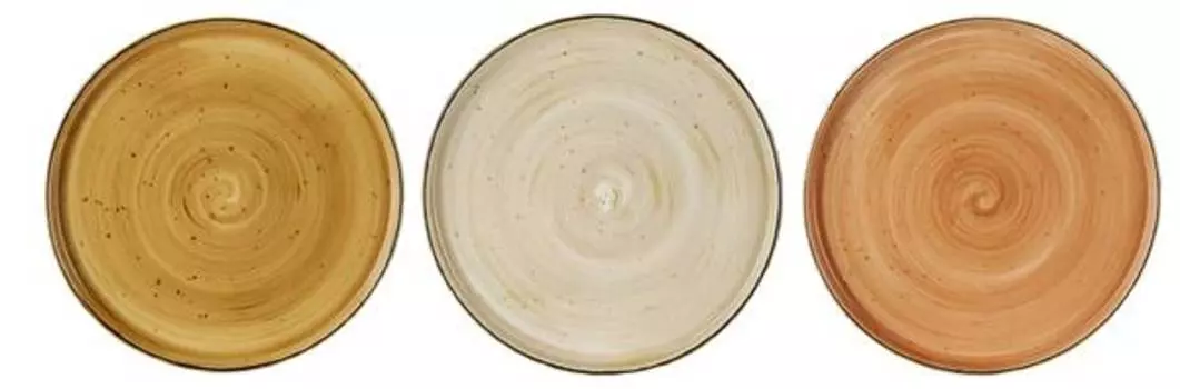 Набор тарелок brisbane, 3 шт. Cosy & Trendy, желтый