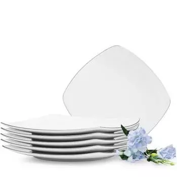 Набор тарелок carlina обеденные тарелки 6 шт. Konsimo, серый