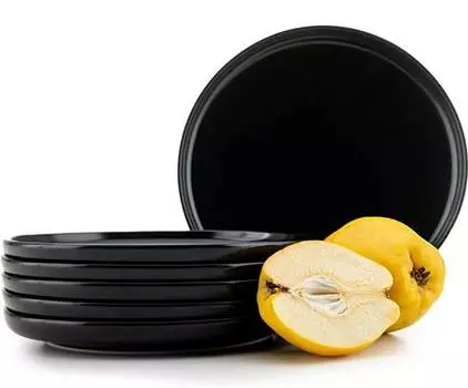 Набор тарелок десертные тарелки, 6 предметов. Konsimo, черный