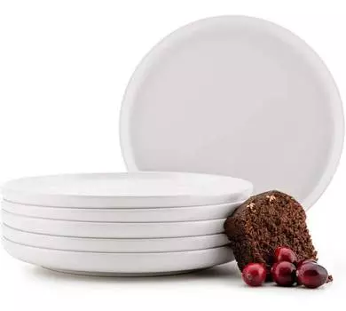 Набор тарелок десертные тарелки, 6 предметов. Konsimo, белый