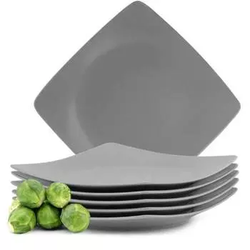Набор тарелок, десертные тарелки, 6 шт., 6 персон. Konsimo, серый