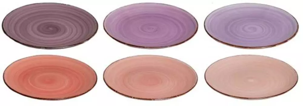 Набор тарелок для завтрака «миконос», 6 шт. Cookinglife, фиолетовый