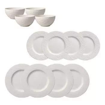 Набор тарелок мануфактура рок Villeroy & Boch, белый